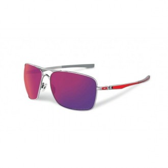 Oakley plaintiff sunglasses purple/blue lenses silver metal frame
