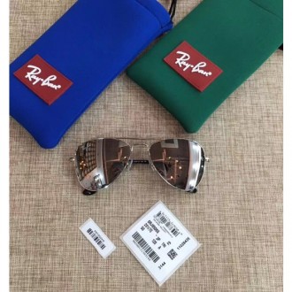 Men's Women's Ray Ban Polarized Aviator Sunglasses Brown