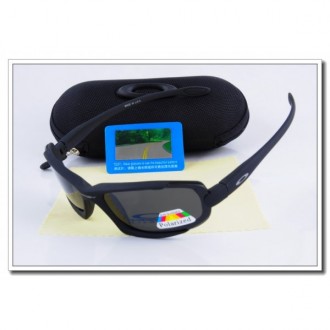 Cheap Oakley Polarized Sunglasses Black Frame Slate grey Iridium Lens Sale