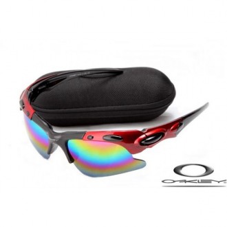 Oakley Plate Sunglasses Polishing Black Red Frame Colors Iridium Lens OAKLEY20156188