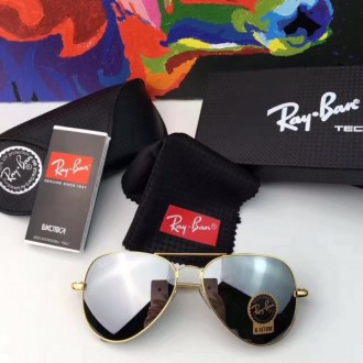Ray Ban Aviator RB3517 Fashion Sunglasses Silver