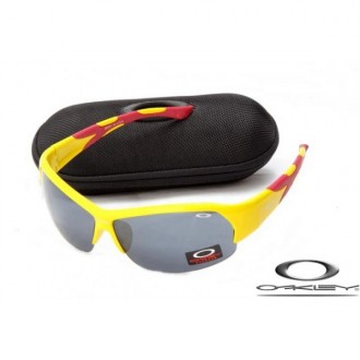 Cheap Foakleys Sunglasses yellow Frame Gray Lens For Sale Free Shipping USA