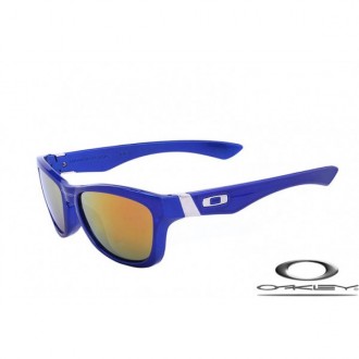 Oakley Jupiter Sunglasses Polishing Blue Frame Fire Yellow Iridium Lens OAKLEY20156200