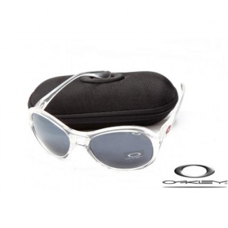 Oakley Vacancy Sunglasses Transparent Frame Gray Iridium Lens OAKLEY20156348