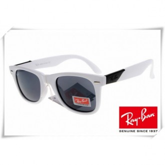 Ray Ban RB2157K Ultra Wayfarer Sunglasses White Frame Grey Lens