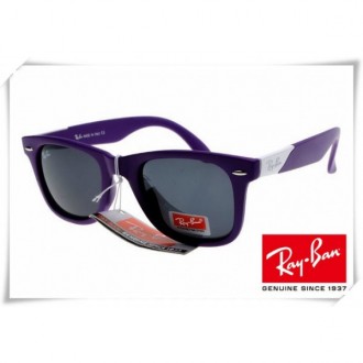 Ray Ban RB2157K Ultra Wayfarer Sunglasses Purple Frame Grey Lens