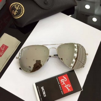 Men's Women's Ray Ban Original Aviator Sunglasses Gray