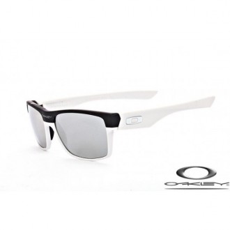Cheap Oakley TwoFace Sunglasses Black White Frame Gray Silver Iridium Lens