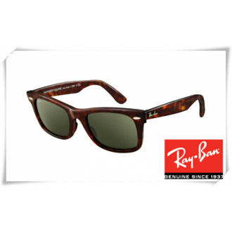 Ray Ban RB2151 Square Wayfarer Sunglasses Tortoise Black Frame Grey Lens