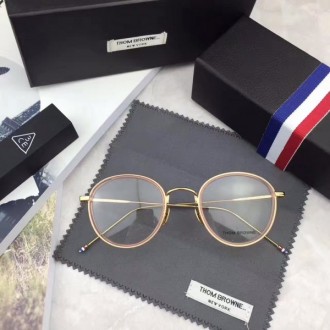 Men's Women's Thom Browne TB-905 Sunglasses Myopic Eyeglass Frame Pink Gold