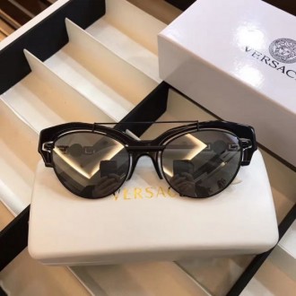 Versace VE2154B Cat Eye Sunglasses Black Lenses