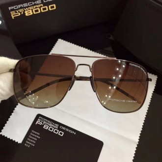 Porsche Design Sunglasses Gold Dark Brown