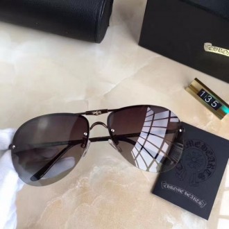 Chrome Hearts Remape Glasses Rimless Brown Lenses