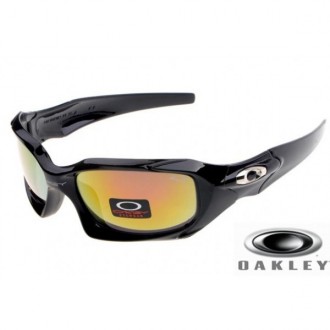  Oakley Pit Boss Sunglasses Polishing Black Frame Fire Yellow Lens OAKLEY201567416