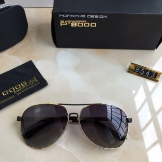 Porsche Design Black P8543 Sunglasses Gold