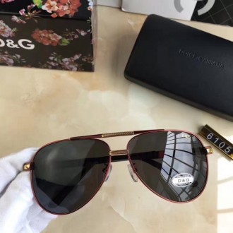 Women's Dolce amp; Gabbana DG D6105 Sunglasses Black Red