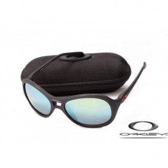 Oakley Vacancy Sunglasses Matte Black Frame Blue Gray Lens OAKLEY20156448