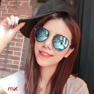 Women's Thom Browne Polarized Sunglasses Blue Lenses Black Frame