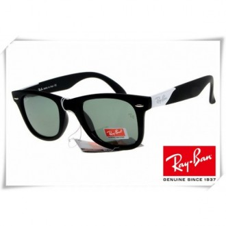 Ray Ban RB2157K Ultra Wayfarer Sunglasses Matte Black Frame Classic Green Lens