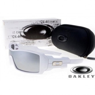  Oakley Oil Drum Sunglasses White Frame Silver Lens OAKLEY201567350