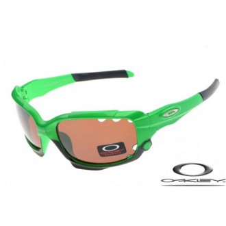 Oakley Limited Edition Fathom Racing Jacket Sunglasses Polishing Green / Brown Iridium