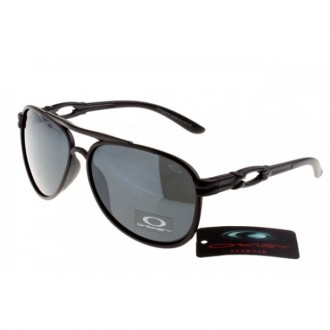 Oakley Women Daisy Chain Aviator Sunglasses Black Frame Grey Gradient Lens