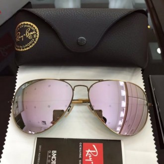 Ray Ban Aviator Polarized Sunglasses Pink