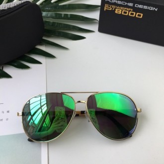 Mens Porsche Design Sunglasses Green