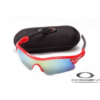 Knockoff Oakley Radar Path sunglasses Polishing Red Frame Ice Blue Iridium Lens