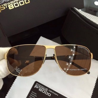 Porsche Design Gold Lens Sunglasses Brown