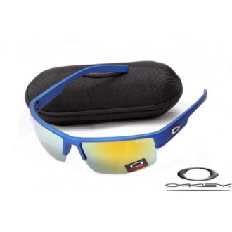 Cheap Foakleys Sunglasses RoyalBlue Frame Fire Lens For Sale Free Shipping USA